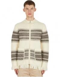 Serape zip front sweater