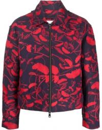 Flower Embroidery Zip-Up Jacket