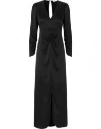 Notes Du Nord Fenya Organic Silk Drape Dress Kjoler 12925 902 Noir