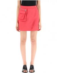 Fuchsia nylon mini nederdel