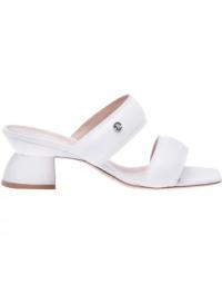 Sandals in off white nappa leather