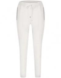 Hvide bomulds sweatpants med Feelpa design