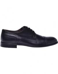 Black nappa leather Derby shoes