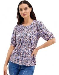 In Front Marcia Blouse 1/2 Sleeves Bluser 15680 Multicolour