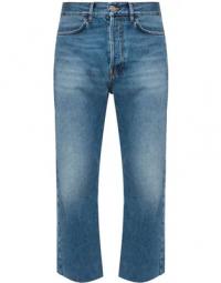 Stonewashed Cropped Cigarette Jeans