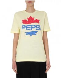 Pepsi logo print t-shirt