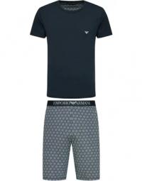 Pyjama bestående af shirt halve ærme plus Bermuda koordineret