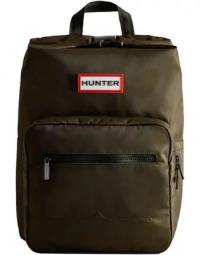 Hunter Nylon Pioneer Top Clip Backpack Dark Olive