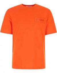 Orange bomuld T-shirt