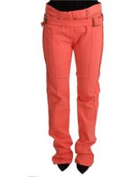 Orange midt talje tynde kvinder bukser jeans