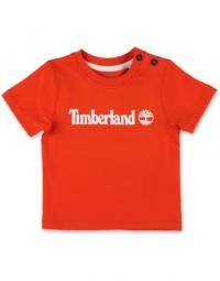 TIMBERLAND t-shirt rossa in jersey di cotone bambino|Red cotton jersey boy TIMBERLAND t-shirt