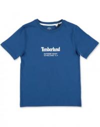 TIMBERLAND t-shirt blu royal in jersey di cotone bambino|Royal blue cotton jersey boy TIMBERLAND t-shirt