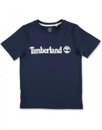 TIMBERLAND t-shirt blu in jersey di cotone bambino|Blue cotton jersey boy TIMBERLAND t-shirt
