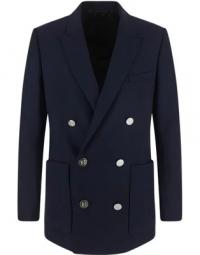 Navy blue wool blazer