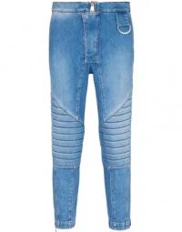 Slim-Fit Jeans med lynl?smanchetter