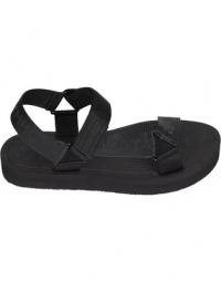 black casual open sandal
