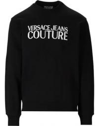 VERSACE JEANS COUTURE Czarny Sweatshirt WITH LOGO