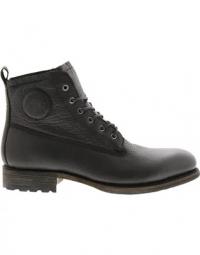GM09 Black - High Lace Up Boots