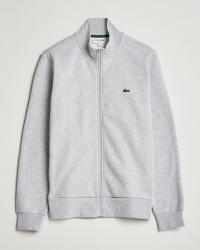 Lacoste Full Zip Sweater Silver Chine