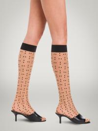 Wolford Apparel & Accessories > Clothing > Strømpebukser Dots Knee-Highs