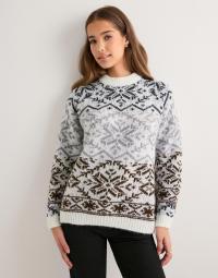 Pieces - Mønstret - Pcjo Ls High Neck Knit Bc