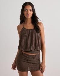 Nelly - Brun - Dazzling Tied Top
