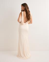 Nelly - Champagne - Stunner Satin Dress