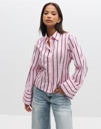 Neo Noir - Pink - Rosa Wide Stripe Shirt