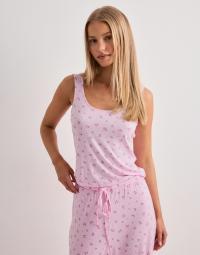 Vero Moda - Pink - Vmesther Aop Sl U-Neck Top Jrs