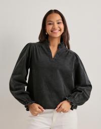 Neo Noir - Sort - Emmeline Denim Blouse