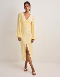 Nelly - Gul - Smock Detail dress