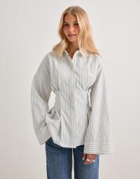 Neo Noir - Hvid - Lytra Double Stripe Shirt