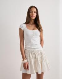 Vero Moda - Hvid - Vmsofia Mw Mini Skirt Wvn Exp