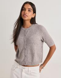 Vero Moda - Beige - Vmdoffy 2/4 O-Neck Button Cardigan