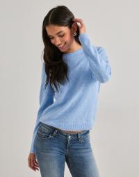 Vero Moda - Blå - Vmdoffy Ls O-Neck Blouse Ga Noos