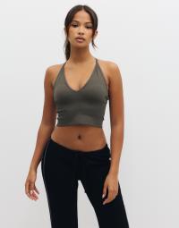 Aim'n - Brun - Shape Seamless Cross Back Bralette