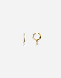 Muli Collection - Guld - Oval Cut Huggie