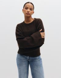 Nelly - Brun - Tight Waist Knit Sweater