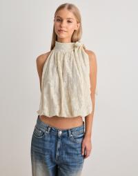 Vero Moda - Beige - Vmnina Halter Balloon Top Exp