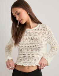 Only - Hvid - Onlelke Life Ls Pullover Knt Noos