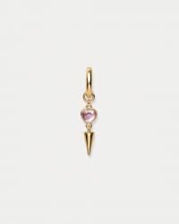 BOW19 - Guld - Heart Drop Earring