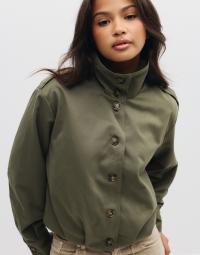Vero Moda - Grøn - Vmviola Ls High Neck Jacket Wvn Exp