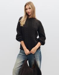 Vero Moda - Brun - Awtoa Ls O-Neck Knit Noos
