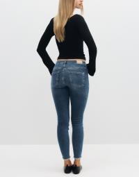 Only - Blå - Onlblush Mid Sk Ank Rw Dnm DOT622 N