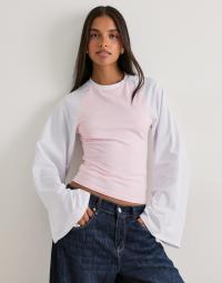 Nelly - Mønstret - Wide Sleeve Raglan Top