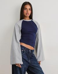 Nelly - Mønstret - Wide Sleeve Raglan Top