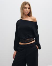 Nelly - Sort - Waist Focus Lace Top