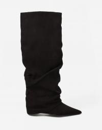 Nelly - Sort - Folded Shaft Boot