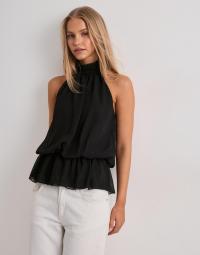 Nelly - Sort - Puffy Frill Top