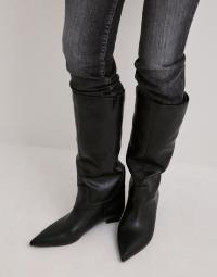 Nelly - Sort - Low Block Knee Boot